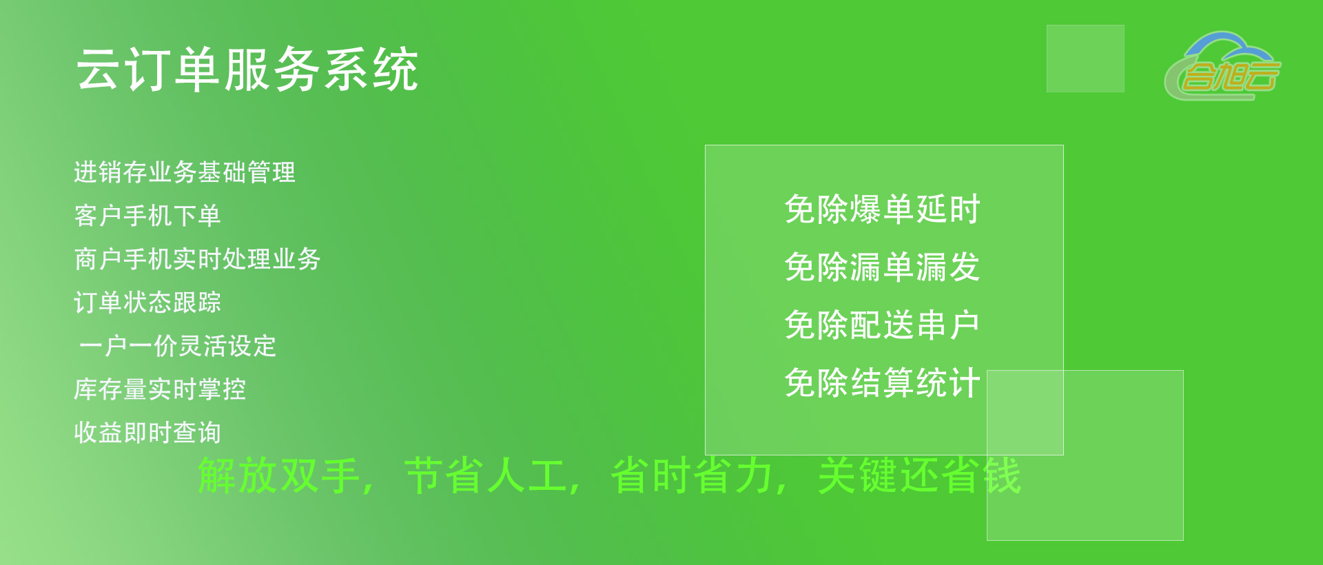 云订单应用管理系统，商户有力助手